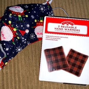 Holiday Time Hand Warmers and Face Mask